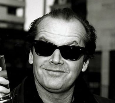 Jack nicholson shops wayfarer sunglasses